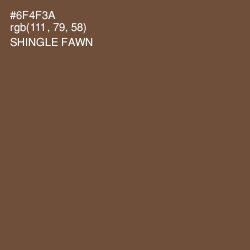 #6F4F3A - Shingle Fawn Color Image